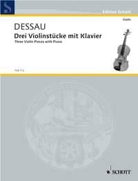 Three Violin Pieces with Piano